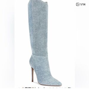 Jennifer Lopez rockwood denim boots